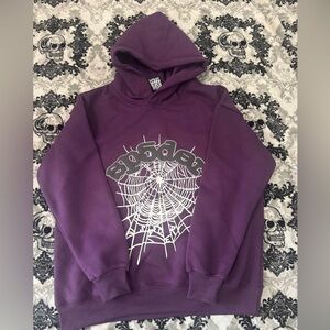 Purple Sp5der hoodie size Medium